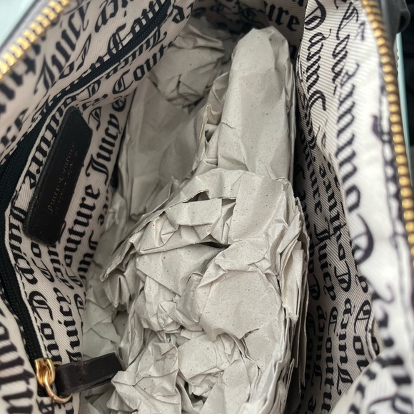 Juicy Couture Pink and Black Velour Handbag - Picture 6 of 7